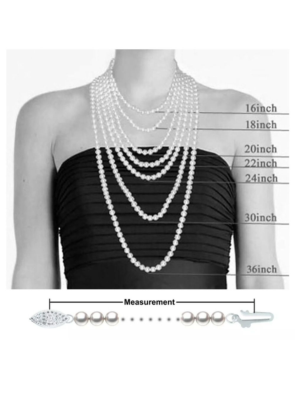 VTG DONALD STANNARD Gold tone Faux Pearl Multi Strand Beaded Necklace 16" - Picture 8 of 8